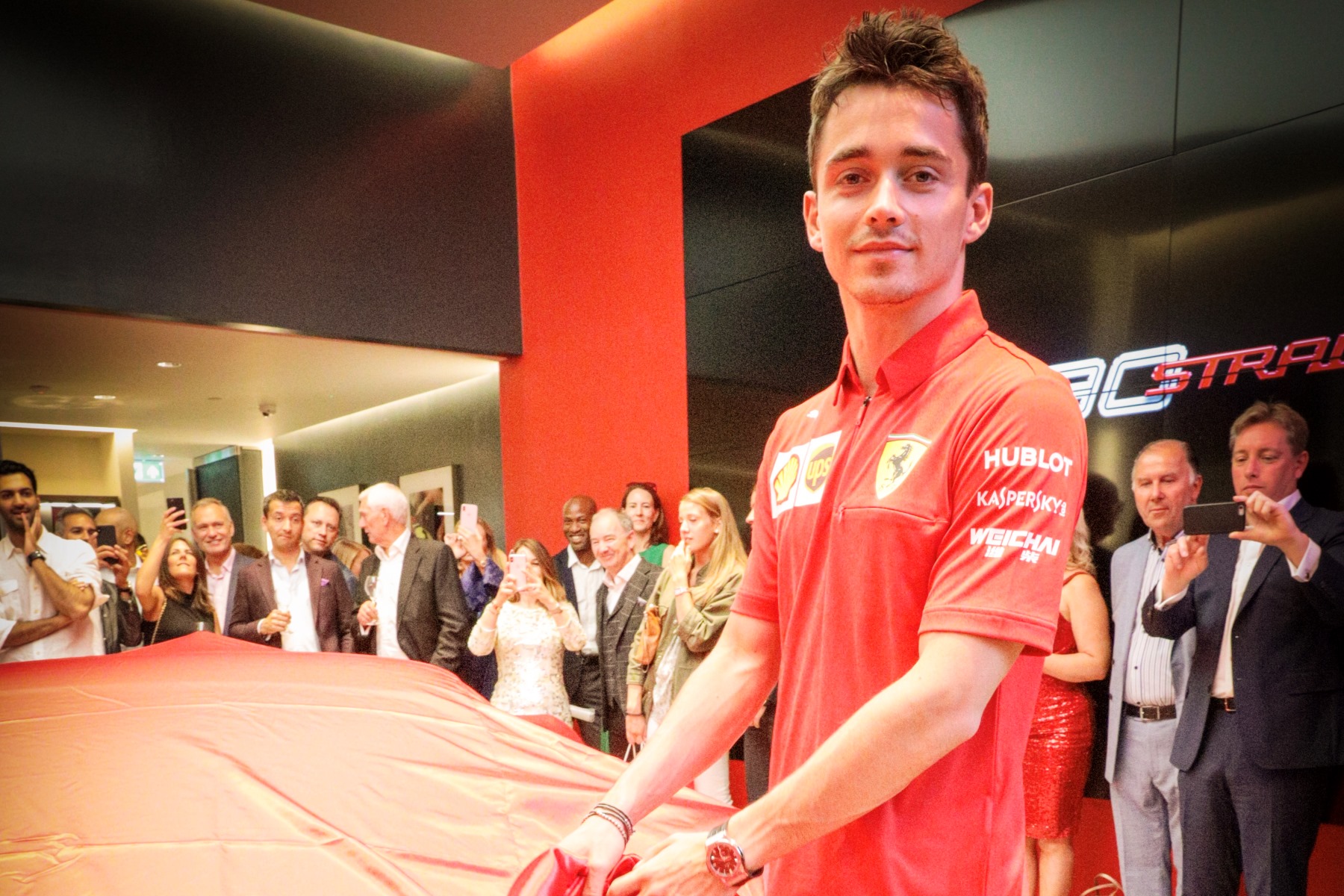 Charles Leclerc has officially opened the new H.R. Owen Ferrari Mayfair showroom in London