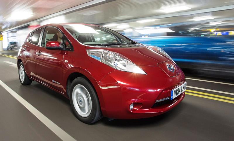 100% electric Nissan Leaf