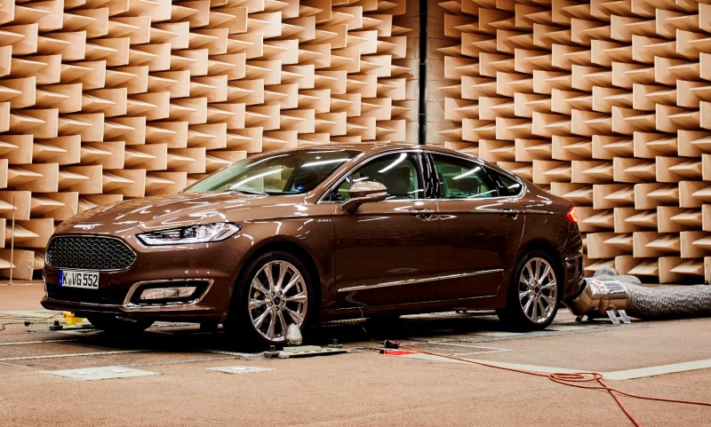 Ford Mondeo Vignale inside Ford's semi-anechoic chamber