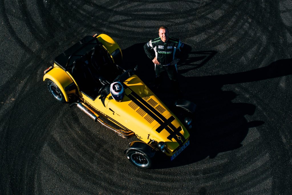 Sir Chris Hoy Caterham donut record