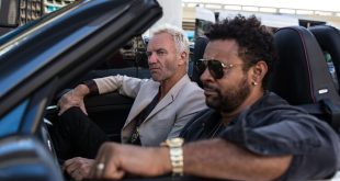 Sting and Shaggy in the Abarth 124 Spider