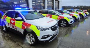 Cornwall Fire, Rescue and Community Safety’s fleet of new Vauxhall Grand X vehicles