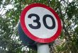 30mph speed sign