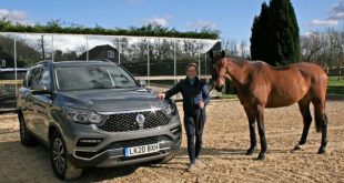 Pippa Funnell and her new SsangYong Rexton