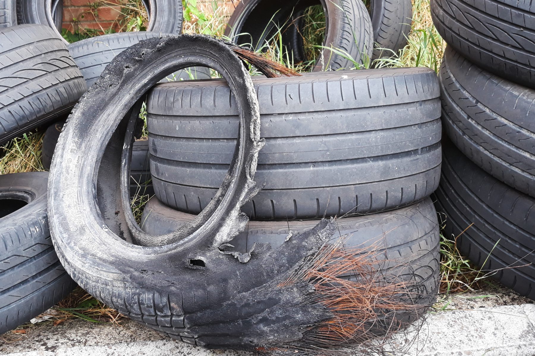 Bald, worn and damaged tyres - © Gareth Herincx