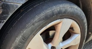 Worn tyre