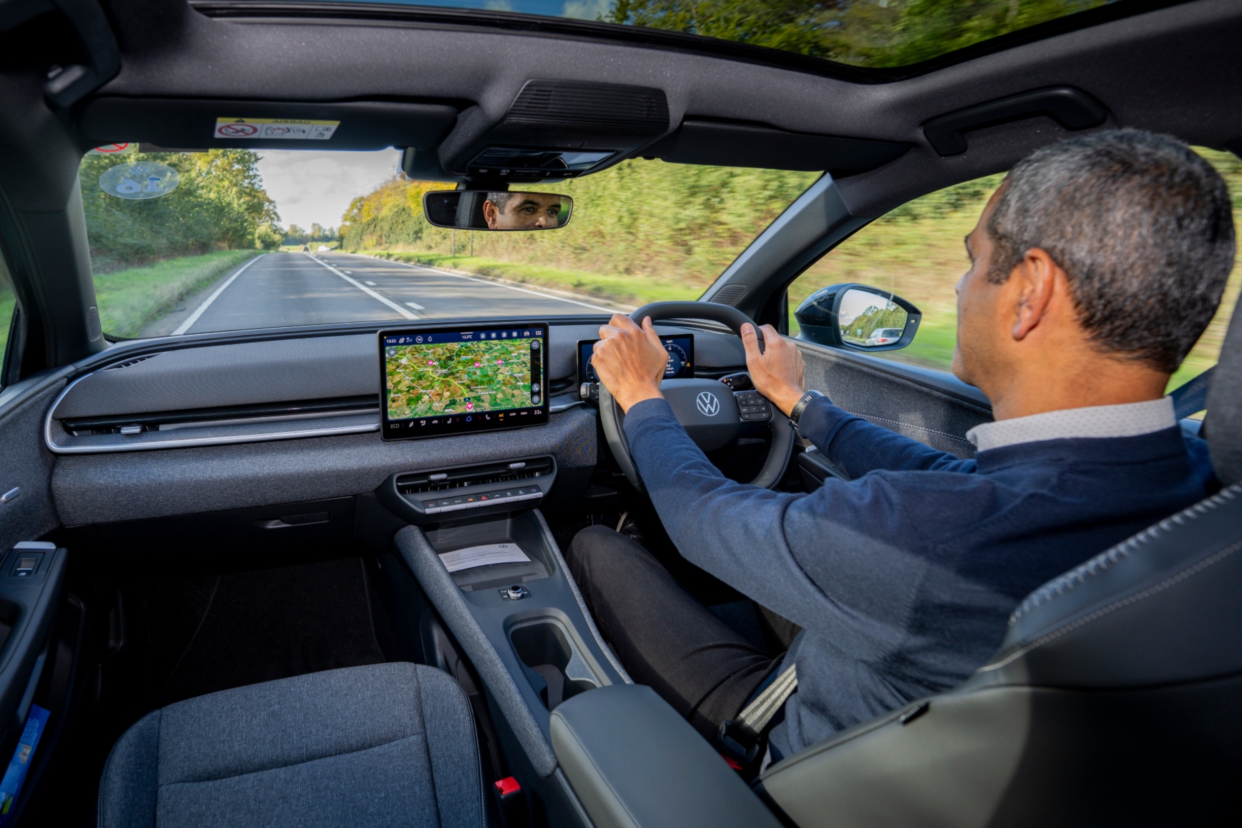 Gareth Herincx driving the Volkswagen ID.Polo