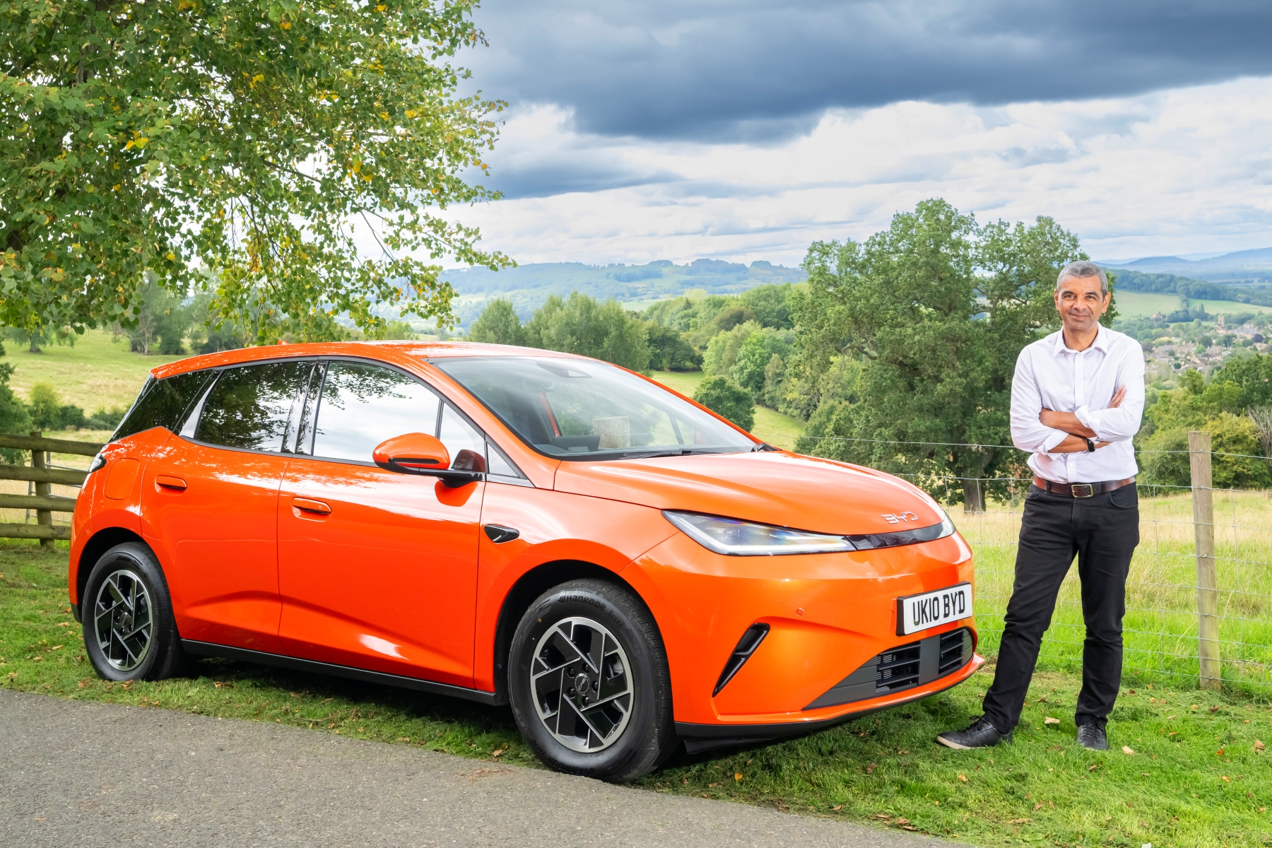 Gareth Herincx with the BYD Dolphin G DM-II